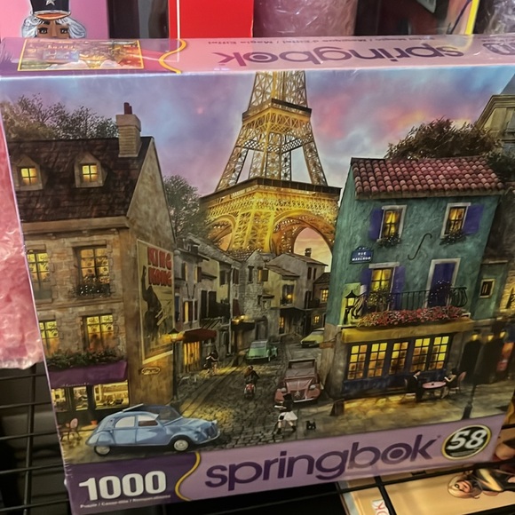 Springbok 1000 Piece Jigsaw Puzzle Eiffel Magic Eiffel Tower Paris New Sealed - Picture 1 of 14